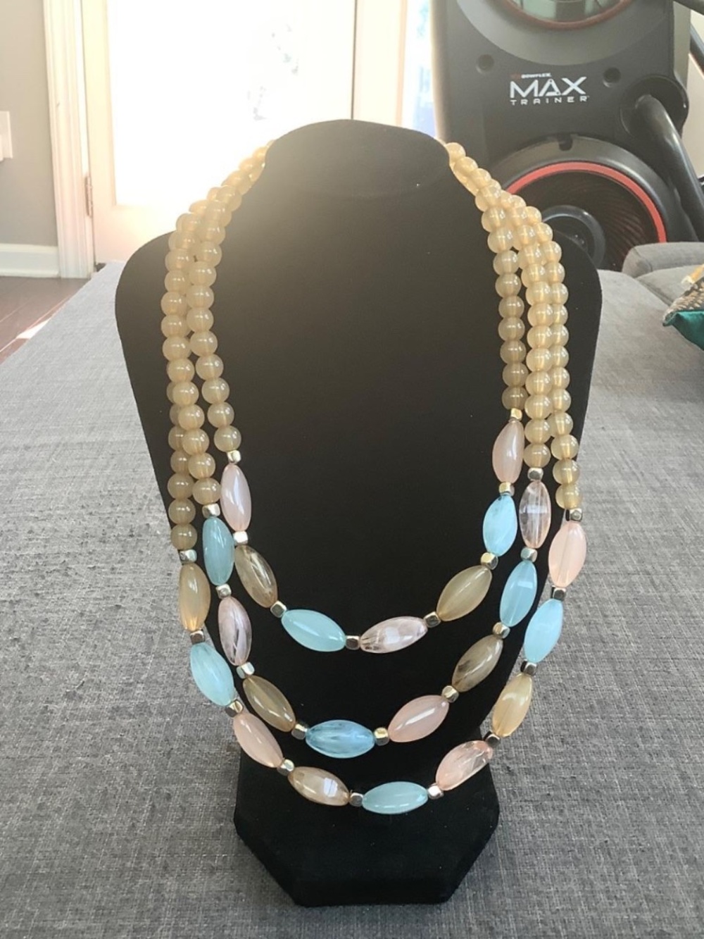 Three Tier Bead Necklace